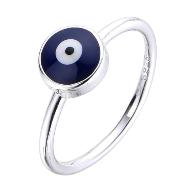 Anillo ojo protector azul. T 15.